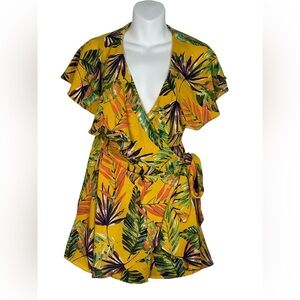 DO+BE Tropical Print Romper‎ Small